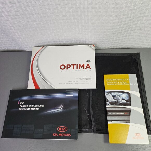 2013 Kia Optima Manual User Instruction Guide Book Handbook Wallet - Picture 4 of 4